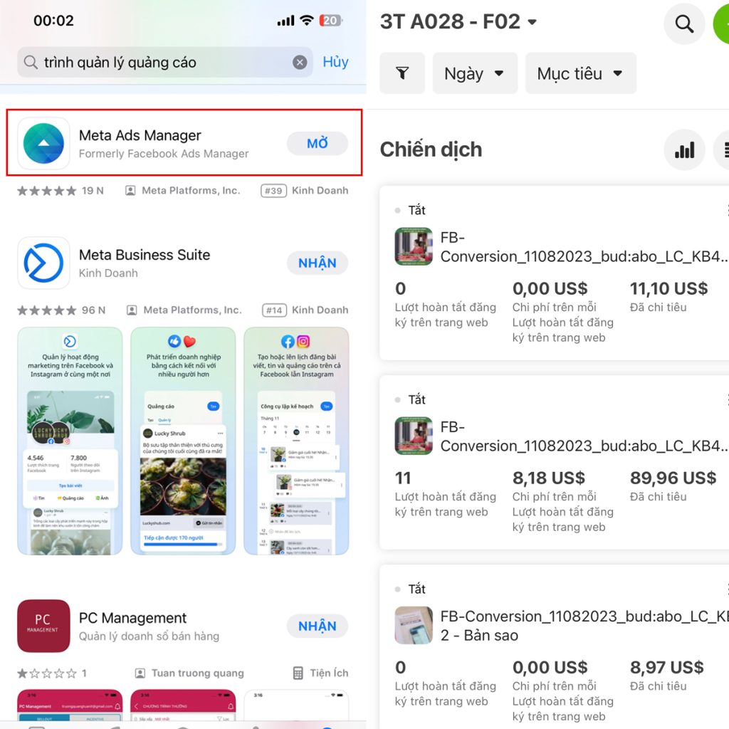 tải app trình quản lý quảng cáo