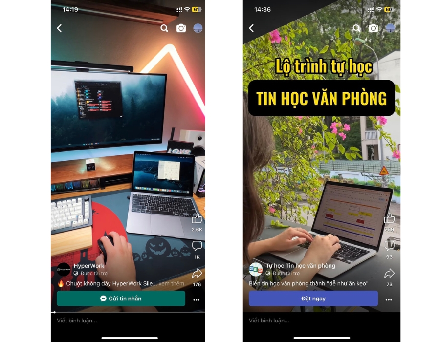 Chạy quảng cáo reels