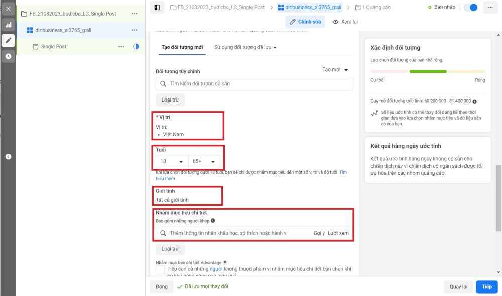 Trình quản lý quảng cáo Facebook