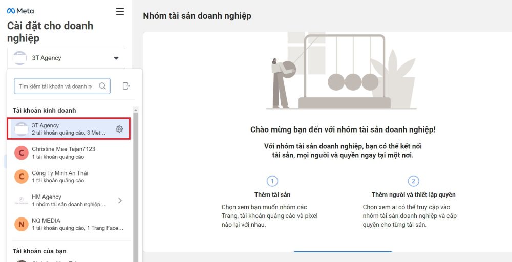 cách tạo tài khoản BM Facebook