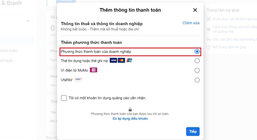 cách tạo tài khoản BM Facebook