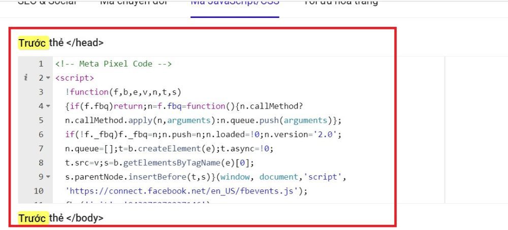Pixel facebook ads