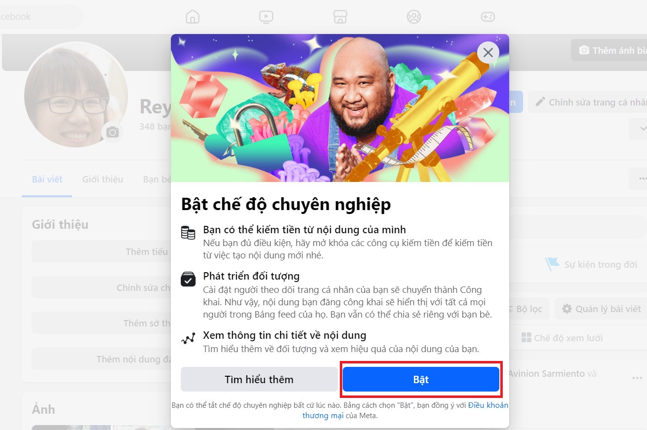 Chạy Quảng Cáo Tài Khoản Facebook Cá Nhân