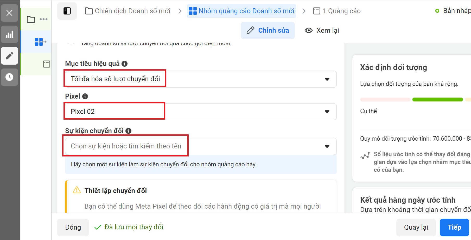 cách chạy quảng cáo chuyển đổi Landing Page