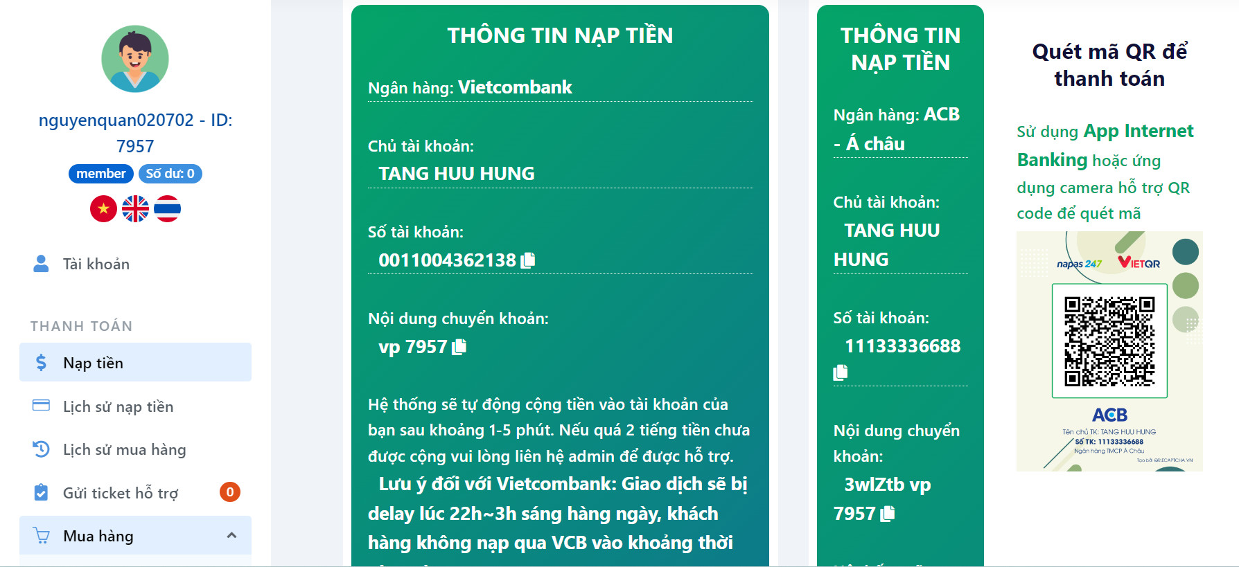 Mua VIA Chạy Quảng Cáo Facebook
